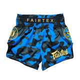 Fairtex Jubilee Solid Blue Thai Shorts