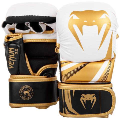 Venum Challenger 3.0 Gold White MMA Sparring Gloves